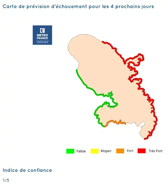 sargassum-monitoring-previsions sargasses-sargazo-map-mapa-carte-martinique