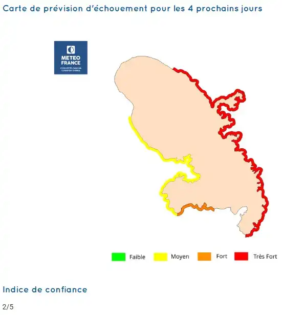 sargassum-monitoring-previsions sargasses-sargazo-map-mapa-carte-martinique