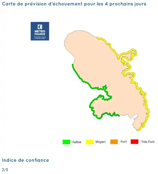 sargassum-monitoring-previsions sargasses-sargazo-map-mapa-carte-martinique