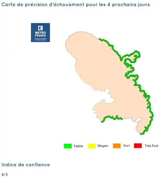 sargassum-monitoring-previsions sargasses-sargazo-map-mapa-carte-martinique