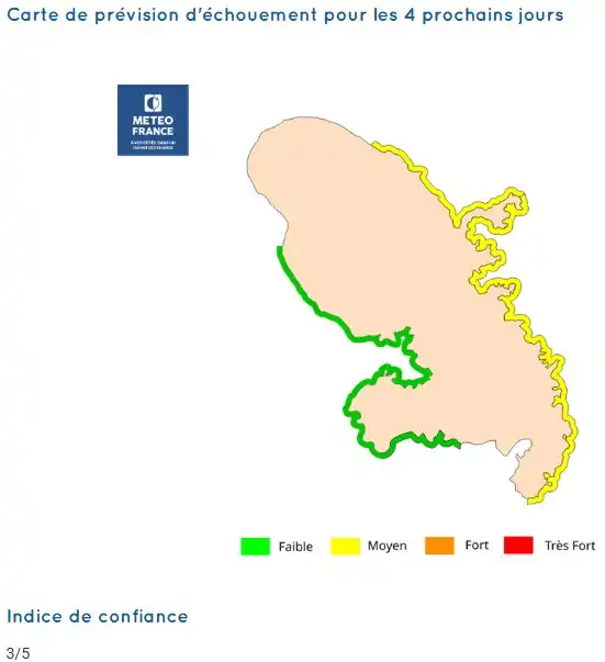 sargassum-monitoring-previsions sargasses-sargazo-map-mapa-carte-martinique-01-december-2025