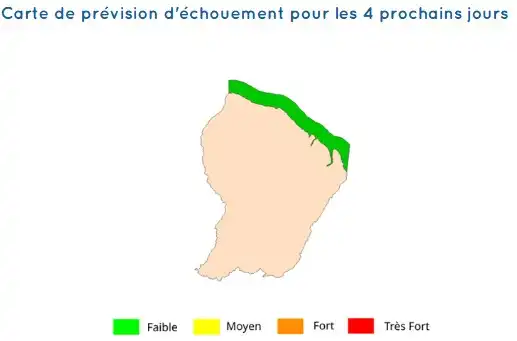 sargassum-monitoring-previsions sargasses-sargazo-map-mapa-carte-guyane-20-january-2026