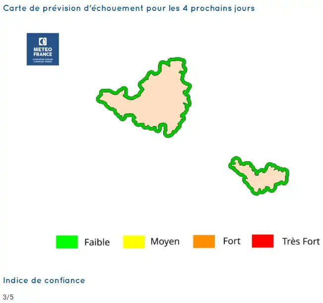 sargassum-monitoring-previsions sargasses-sargazo-map-mapa-carte-saint-martin-saint-barth-26-january-2026