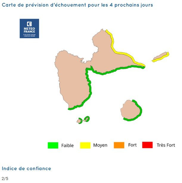 sargassum-monitoring-previsions sargasses-sargazo-map-mapa-carte-guadeloupe-00-march-2026