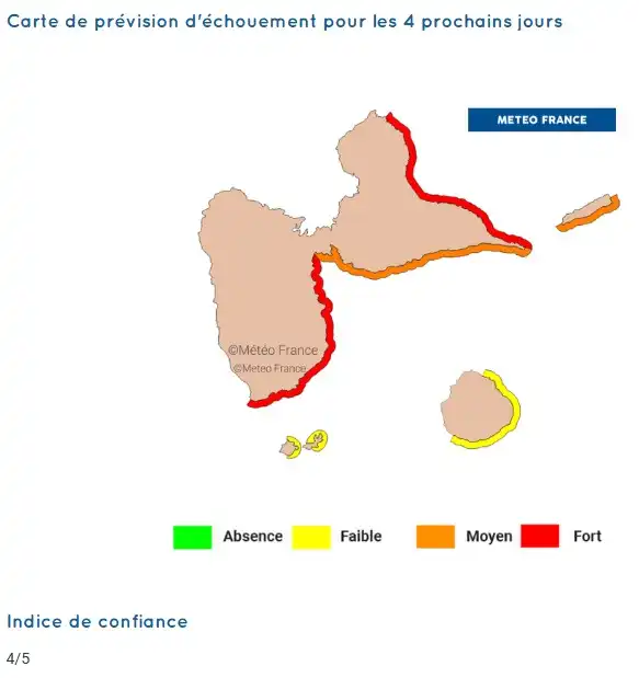 sargassum-monitoring-previsions sargasses-sargazo-map-mapa-carte-guadeloupe-30-07-2026