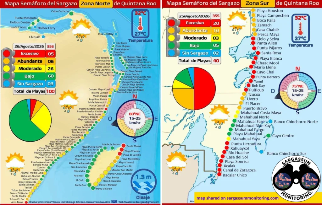 2-maps-red-monitoreo-sargazo-sargassum-monitoring-riviera-maya-26-08-2026