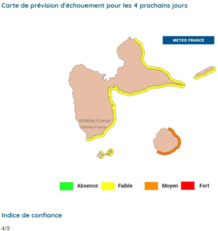 sargassum-monitoring-previsions sargasses-sargazo-map-mapa-carte-guadeloupe-27-08-2026