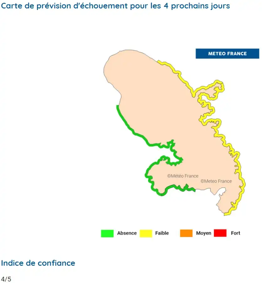 sargassum-monitoring-previsions sargasses-sargazo-map-mapa-carte-martinique-27-08-2026