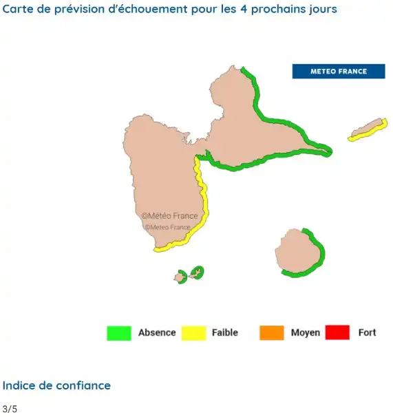 sargassum-monitoring-previsions sargasses-sargazo-map-mapa-carte-guadeloupe-12-10-2026